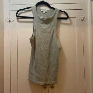 NWT agolde rib high neck tank pistachio color